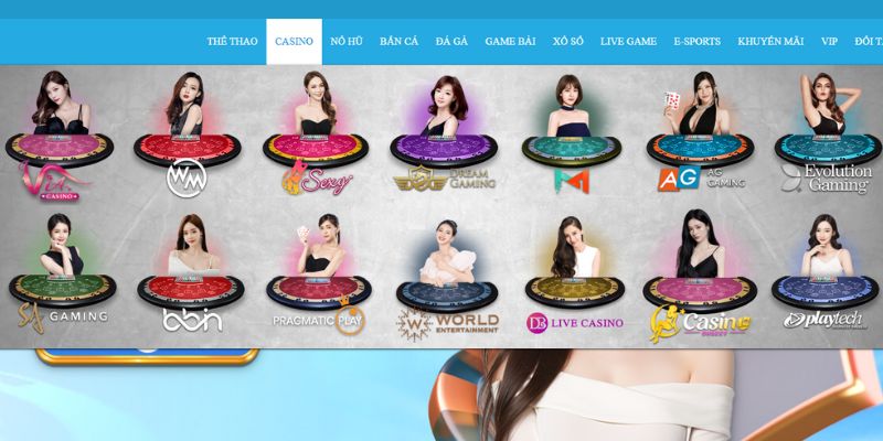 Điểm danh các sảnh cược casino trực tuyến số 1